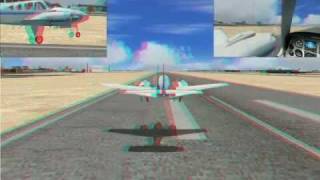 IN 3D flight simulator x FSX  Beechcraft Baron 58 [upl. by Arytas]