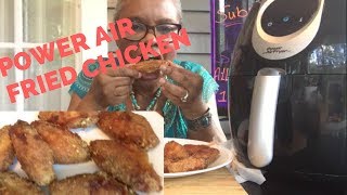 POWER AIR FRYER XLAIR FRIED CHICKEN WINGS  REVIEW AND RECIPE [upl. by Bolitho744]