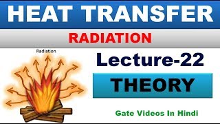 RADIATION  HEAT TRANSFER  LECTURE22  GATE LECTURES IN HINDI [upl. by Ailam176]