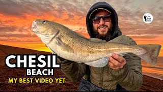 Chesil Beach Catching Cod amp Cooking With Fishing Coach Wayne Hand Cod Fishing [upl. by Timus940]