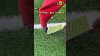 Have you seen this process in artificial turf fields artificialgrassmanufacturer artificiallawn [upl. by Germaine]