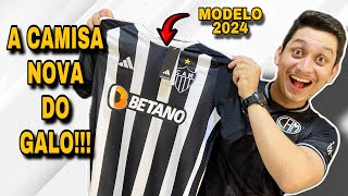 RECEBI A CAMISA MODELO 2024 DO ATLÉTICOMG [upl. by Bertle]