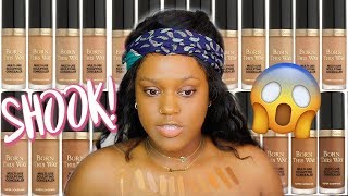 Too Faced SUPER Coverage Concealer  Dark Skin First Impressions [upl. by Atillertse597]