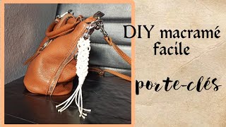 DIY Macramé Porteclés pour débutant [upl. by Peih]