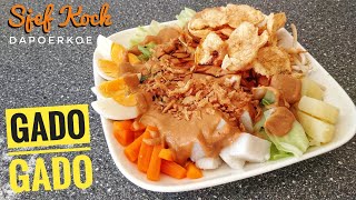 Recept Gado Gado  Indonesische Groente Salade met Pindasaus  Indische Keuken [upl. by Jeremiah112]