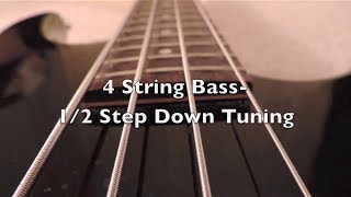 4 String Bass12 Step Down Tuning HD [upl. by Nagram]