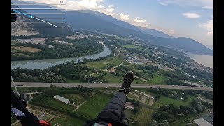 Parapendio dal Mottarone con la pioggia [upl. by Esojnauj720]