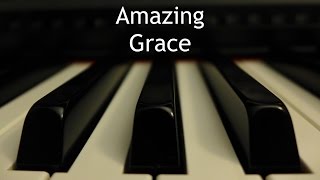 Amazing Grace  piano hymn with lyrics [upl. by Nork]