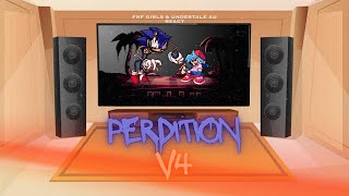 FNF Girls and Undertale AU React  FNF Perdition V4  Sonic Exe  FNF Mod [upl. by Darn348]