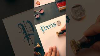 Paris 🇫🇷 calligraphie waxseal [upl. by Eresed]