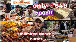 Unlimited Buffet रु 499 At barbeque Nation  Best Nonveg buffet in MumbaiAmir Ansari vlogs [upl. by Mcgaw]