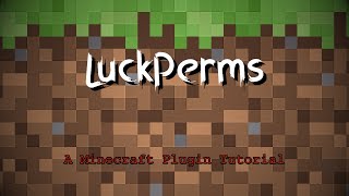 LuckPerms Tutorial How to add Prefixes and Permissions [upl. by Wills]