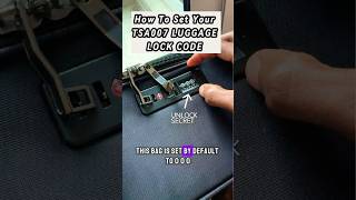 How To Set Your TSA007 Luggage Lock Code 🔒 tsa007 luggage travellers [upl. by Idnahs]