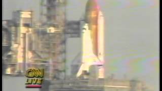 STS51A Launch CNN Coverage [upl. by Barker]