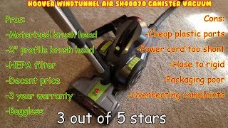 Hoover WindTunnel Air SH40070 Unbox Assemble test Review bagless [upl. by Kreager]