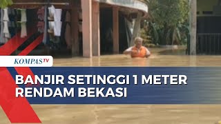 Banjir Luapan Sungai Kali Bekasi 50 Keluarga Terdampak [upl. by Nazar]