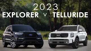 2023 Ford Explorer vs Kia Telluride [upl. by Sidwell]