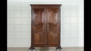 19thC French Oak Armoire [upl. by Roter885]