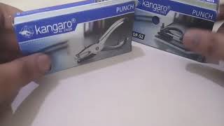 how to use Punching machine  do paper punch easy technique  kangaroo punch machine Dp 52 [upl. by Gasperoni]