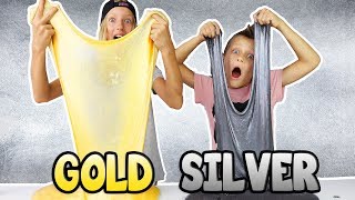 METALLIC SLIME GOLD vs SILVER [upl. by Sirtemed719]