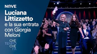 Che tempo che fa  Luciana Littizzetto e la sua entrata con Giorgia Meloni [upl. by Eerok]