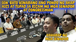 Sen Bato hinarang ang pondo ng AKAP AICS at TUPAD sa Bicam ng mga senador at Congressman [upl. by Ahseekal]