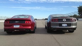 Ford Mustang GT Comparison 2014 vs 2015 [upl. by Fawne]