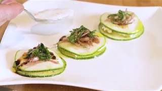 Recette du Chef  Saint Marcelin en raviole de courgette [upl. by Eelana]