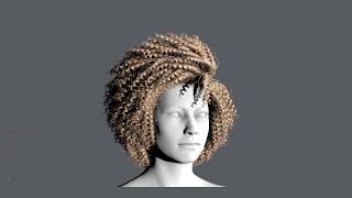 Ornatrix hair previsualization in Maya Viewport Update [upl. by Rabah]