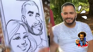 World’s Fastest Caricaturist  Artist for your party Alani J Lehigh Valley [upl. by Pastelki]