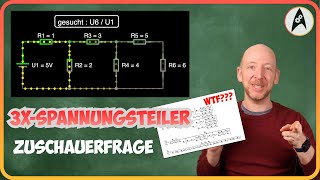 DreifachSpannungsteiler berechnen Zuschauerfrage [upl. by Earahc]