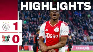 Three points at home 🔒  Highlights Ajax  NEC  Eredivisie [upl. by Ennire]