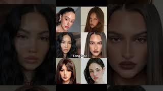 Different face shapes beauty lifestyle simple long [upl. by Feldman137]