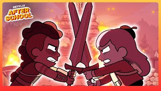 Fighting the Giantslayer ⚔️🔥 Hilda  Netflix After School [upl. by Wynn]