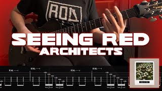 Seeing Red  Architects ONSCREEN TABS NEW SONG 2023 ONETAKE COVER [upl. by Manard]