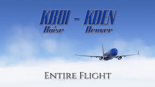 KBOI  KDEN SWA B738 Full Flight MSFS2020 [upl. by Desi785]