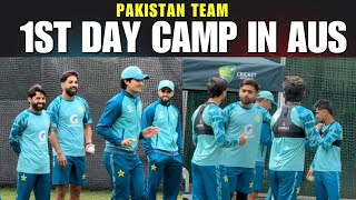 Babar azam bowling Pakistan first camp at MCG PakvAus pakvaus babarazam [upl. by Asek]