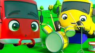 Busters Musical Band  Learn to Share with Friends  Go Buster  Kids Cartoons [upl. by Aratihc]