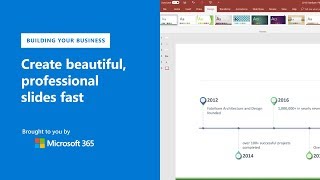 How to create beautiful professional slides fast with Microsoft PowerPoint [upl. by Enitnelav]