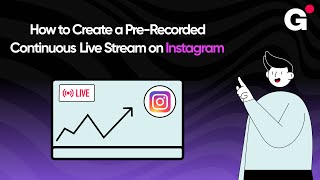 How to Create a PreRecorded Continuous Live Stream on Instagram2024 [upl. by Kunin242]