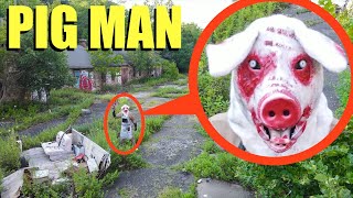 drone catches Pig Saw Demon at this Haunted Abandoned Ghost Town we found him [upl. by Hollingsworth]