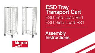 Assembly  ESD Tray Transport Cart Full Height [upl. by Etteuqaj]