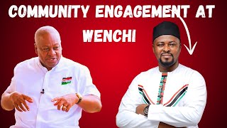 WATCH LIVE  ⁠Community Engagement at Wenchi Jubilee Park Wenchi  Mahama4change2024 Campaign [upl. by Athey]