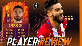 HES UNREAL 88 HEADLINER CARRASCO PLAYER REVIEW  FIFA 22 Ultimate Team [upl. by Sells]