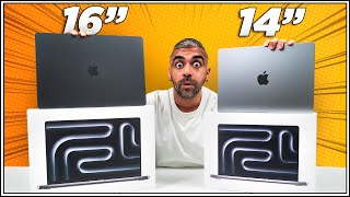 M3 MacBook Pro 14quot vs M3 Max MacBook Pro 16quot Unboxing  Space Black Color Differences 🖤 [upl. by Ahsyt]