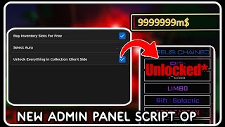 NEW  Admin Panel Script Hack  ROBLOX SCRIPTS  Unlock Everything FREE Gamepass [upl. by Garvey]