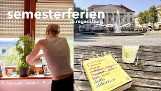 semesterferien in regensburg  weekly vlog  freunde finden lesen haushalt minigolf [upl. by Sura]