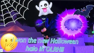 I WON THE NEW HALLOWEEN HALO IN OLD ROYALE HIGH LOBBIES 👻🎃 [upl. by Ardnekan]