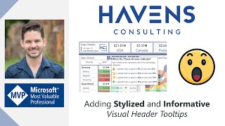 Adding Stylized and Informative Visual Header Tooltips in Power BI [upl. by Adonis115]