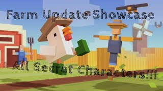 Crossy Road Farm Update Secret characters  mini showcase [upl. by Eitten]